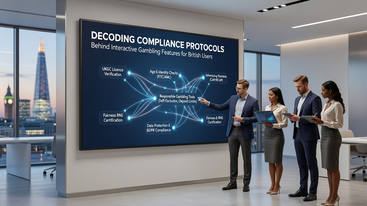 Screenshot showing layered security and compliance dashboards for gambling operators